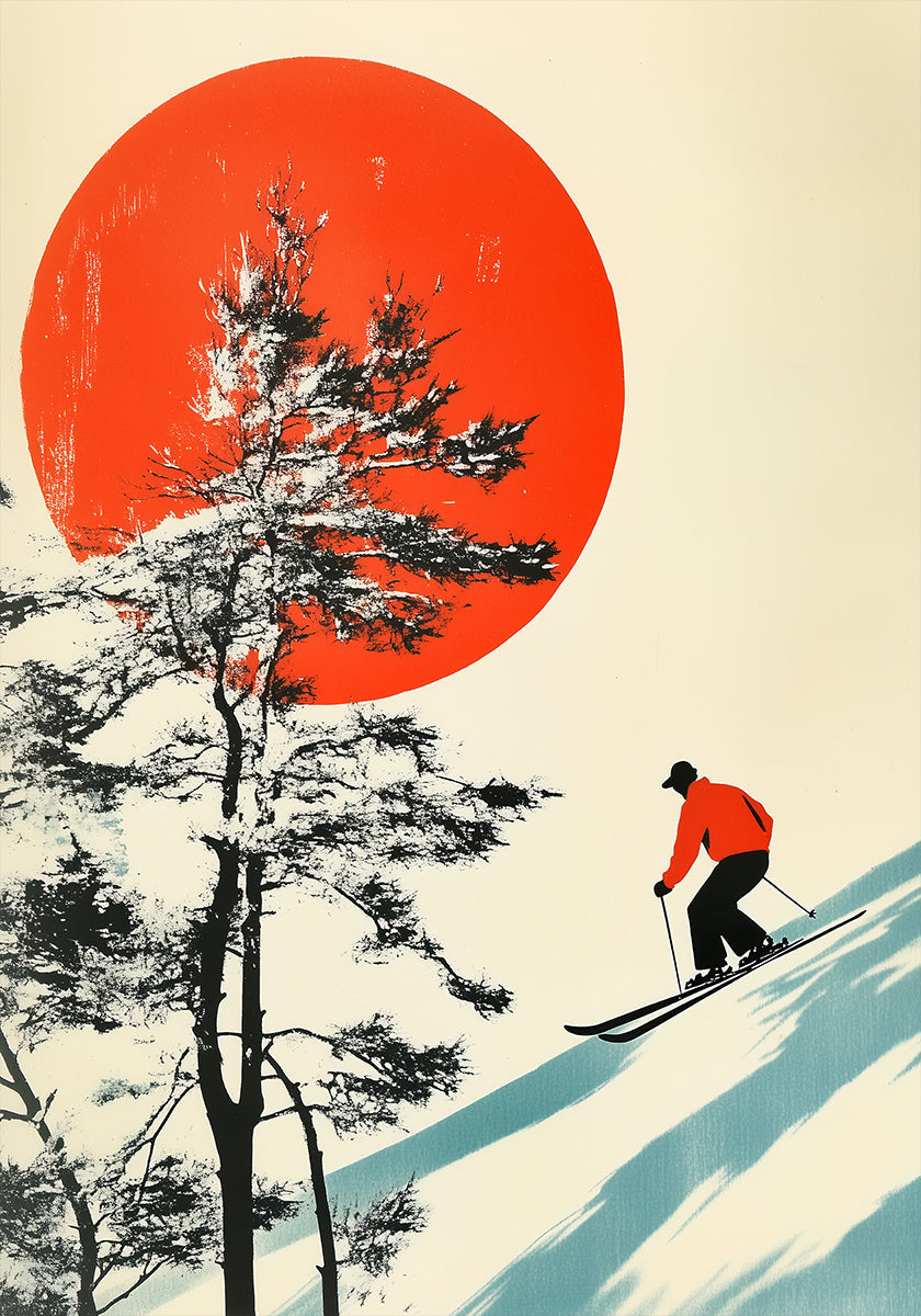 Ski au Japon Poster