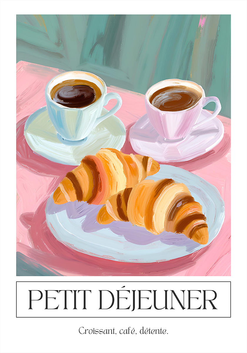 Petit déjeuner Poster