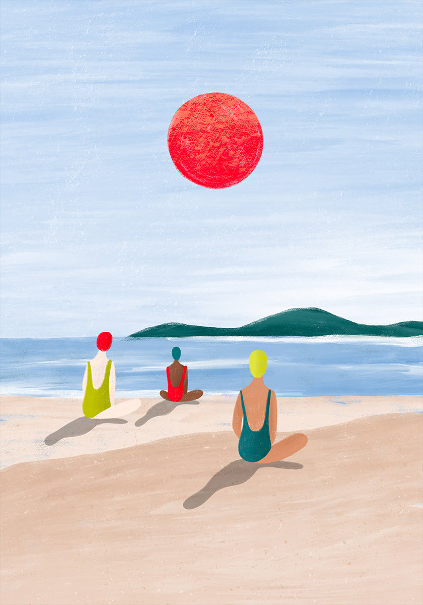 Filles à la plage
