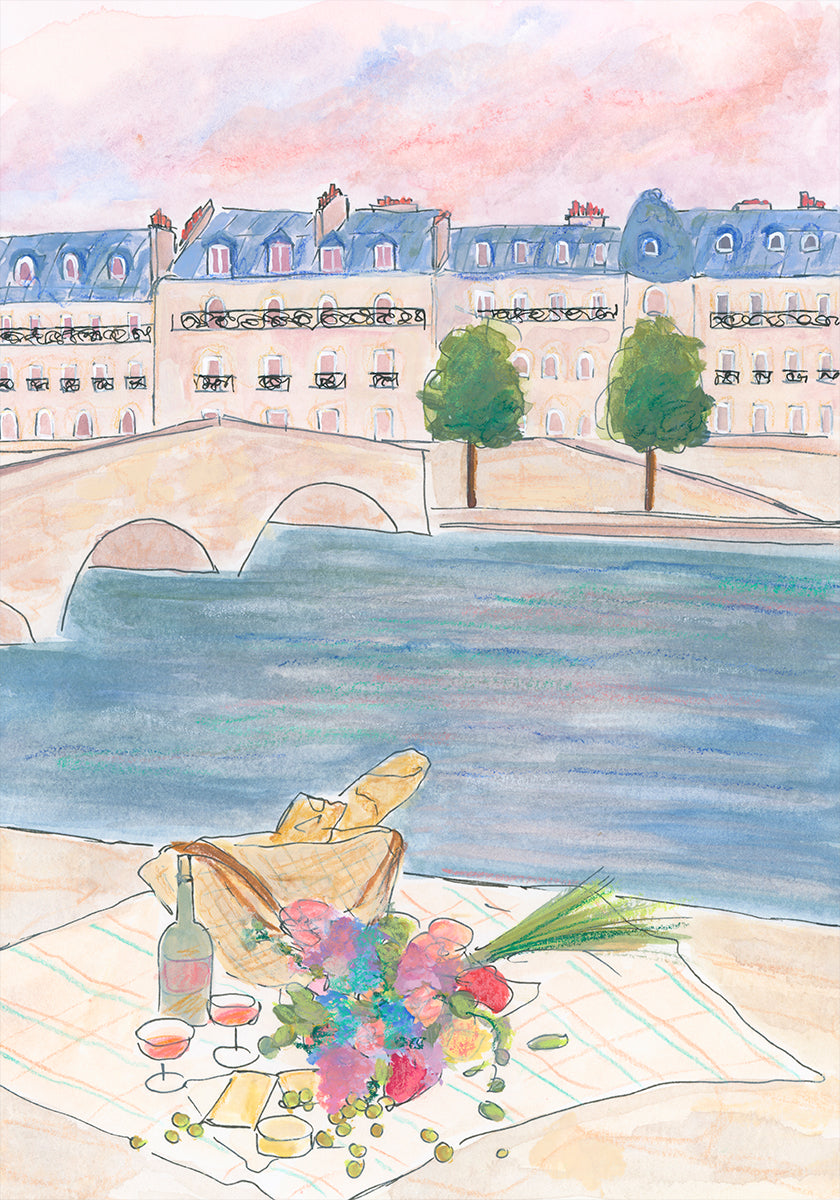 Paris pique-nique sur la Seine