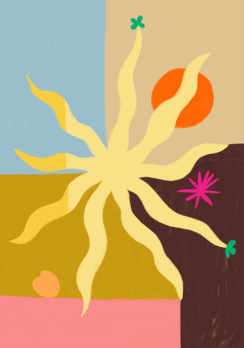 Soleil, fruits et fleurs