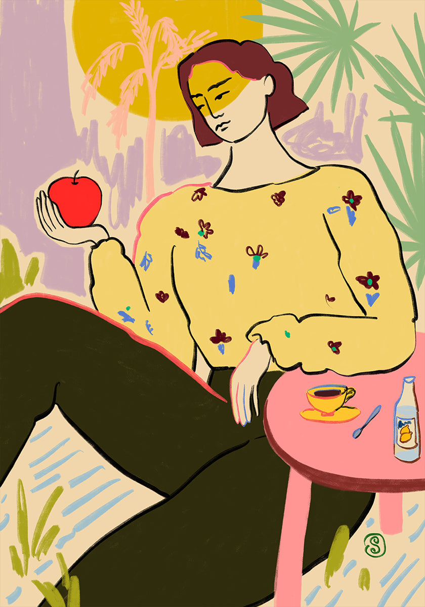 Femme à la pomme