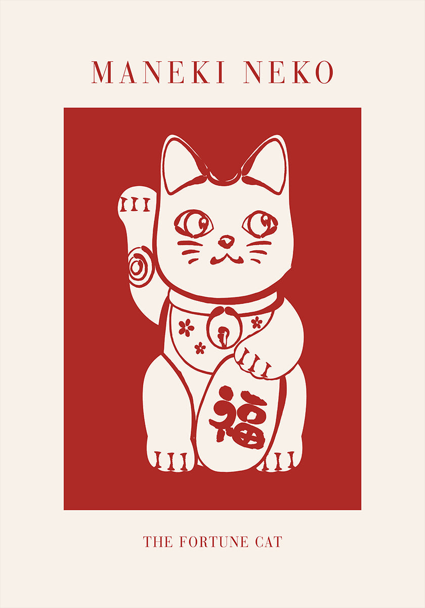 Maneki-Neko Chat Rouge