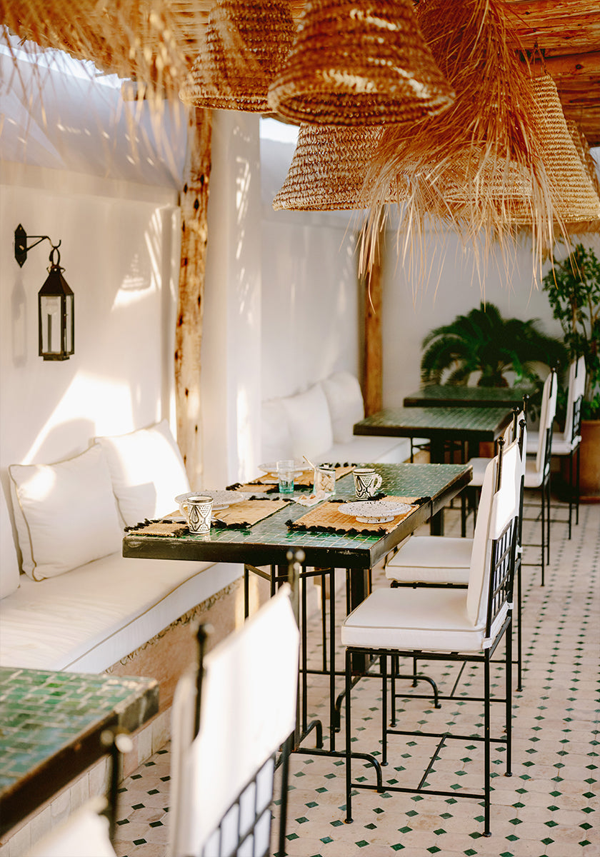 Prêt pour le petit déjeuner | Affiche de photographie de voyage à Marrakech