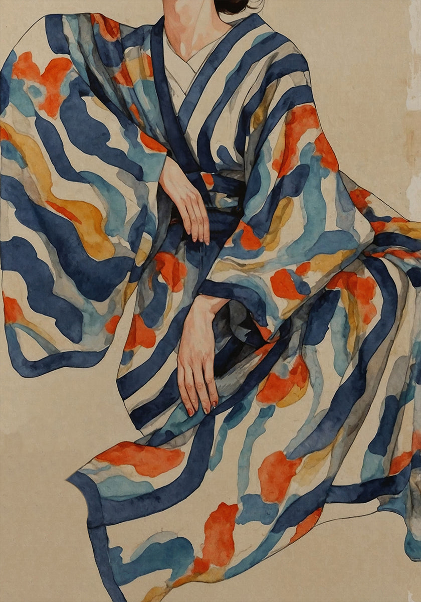 Modèles de kimono fluides