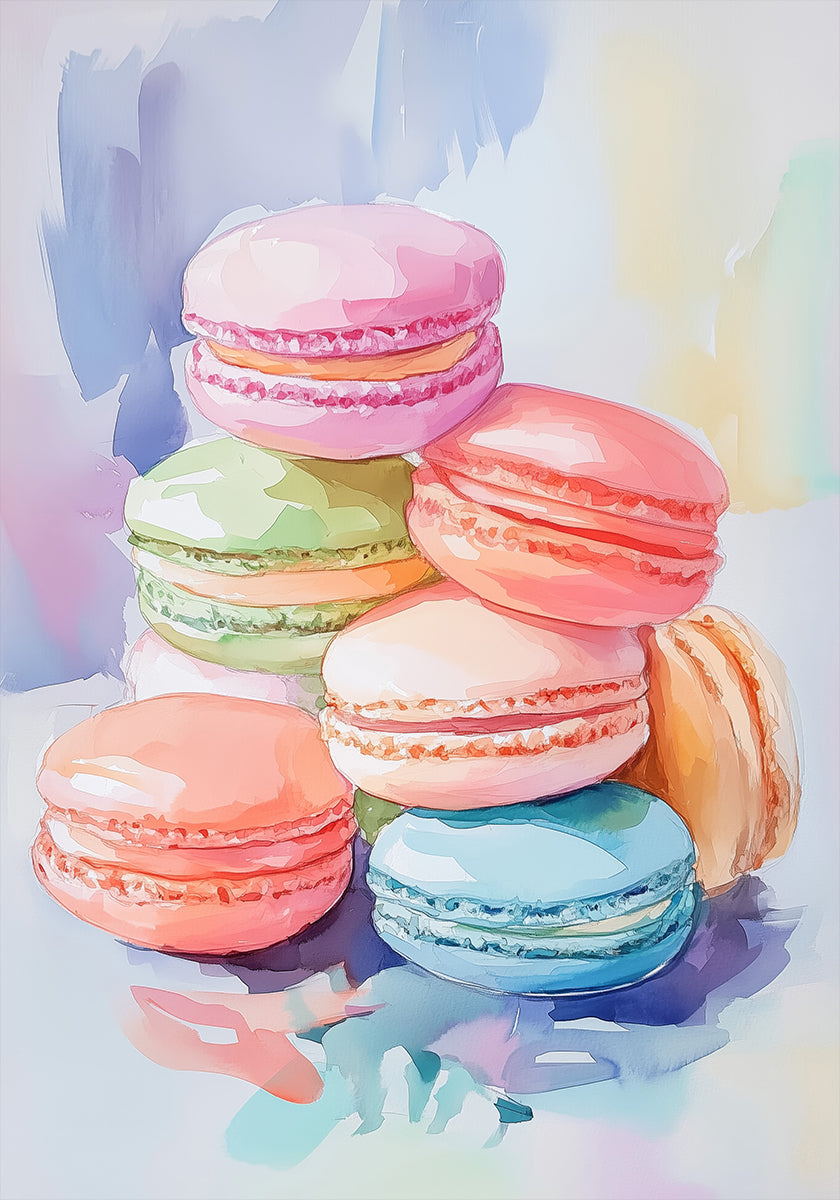 Macarons colorés