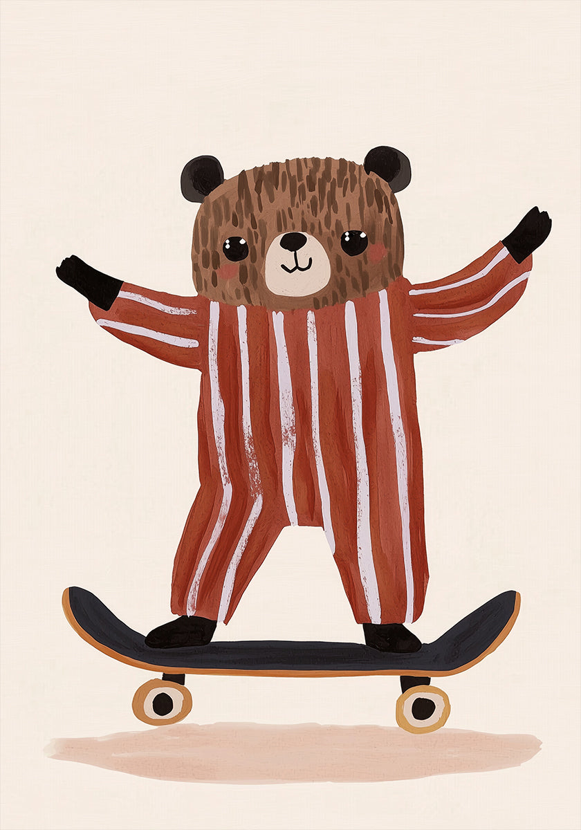 Joie de l'ours patineur