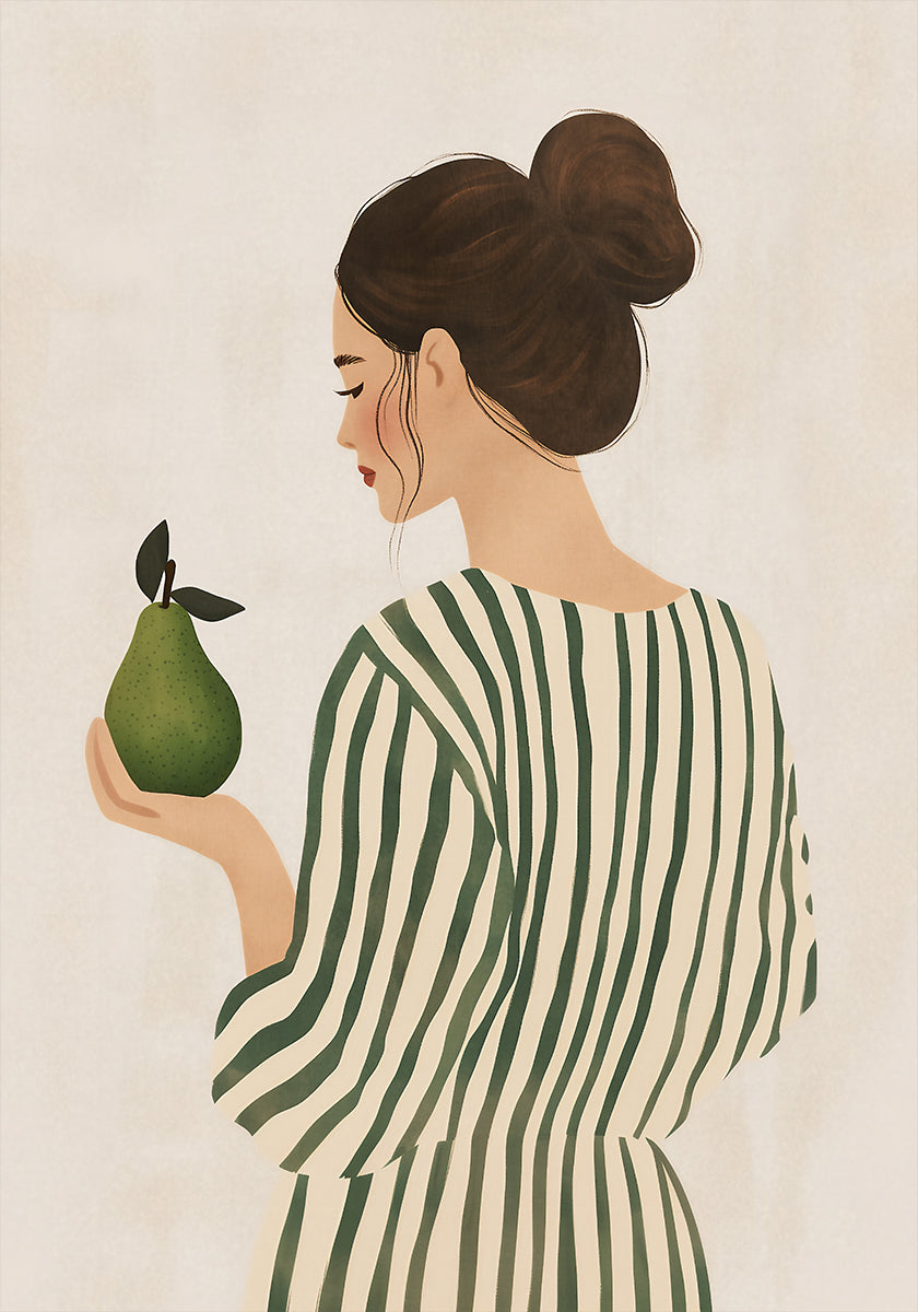 La femme et la poire