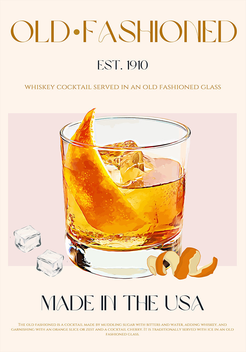 Charme de cocktail classique Poster
