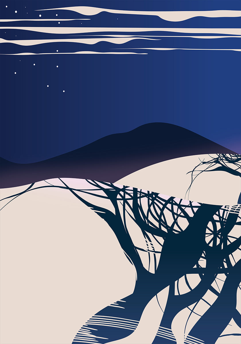 Arbres d'hiver Poster