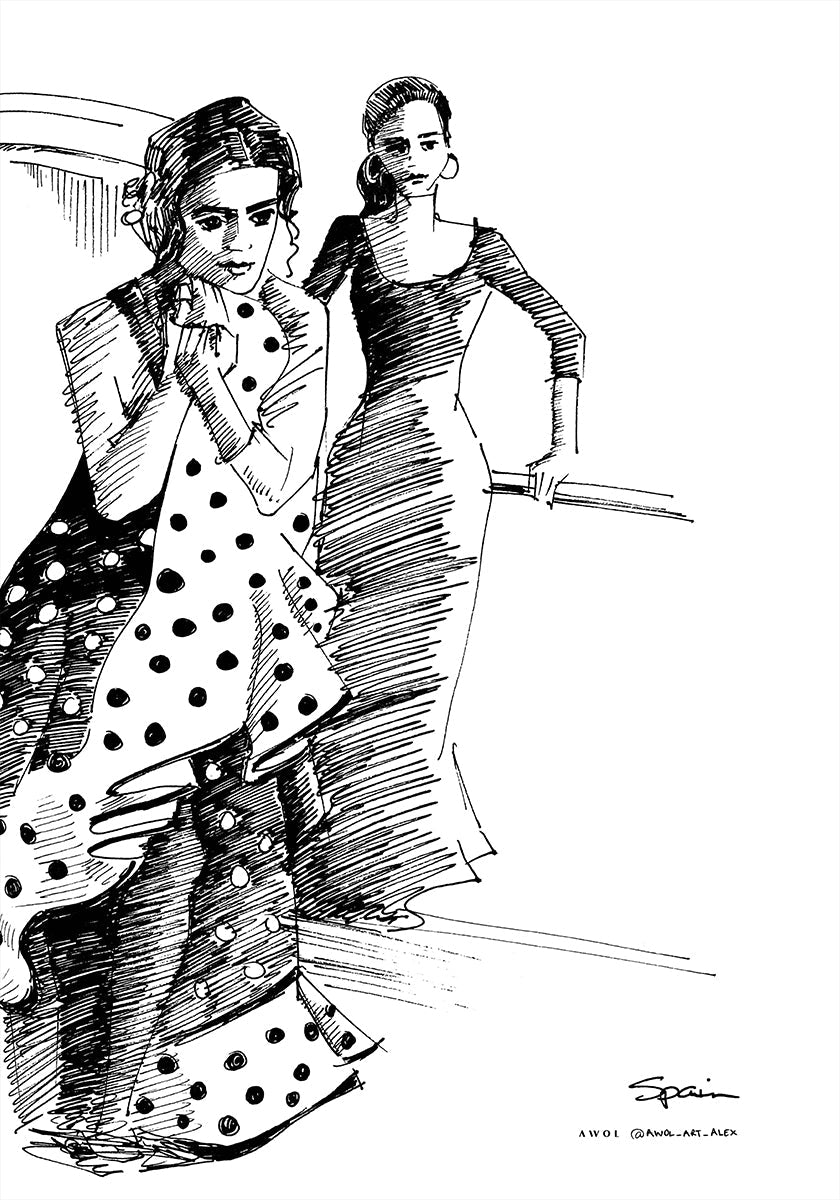 DANSEURS DE FLAMENCO Poster