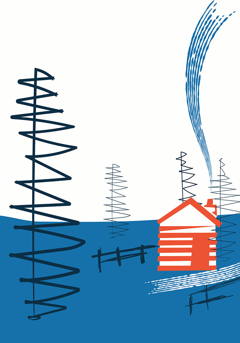 Retraite de cabine confortable Poster