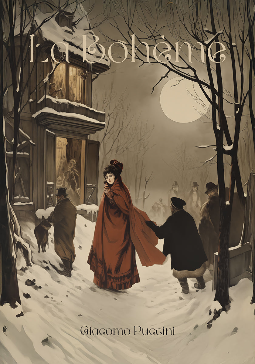L'Opéra de La Bohème capture une affiche hivernale