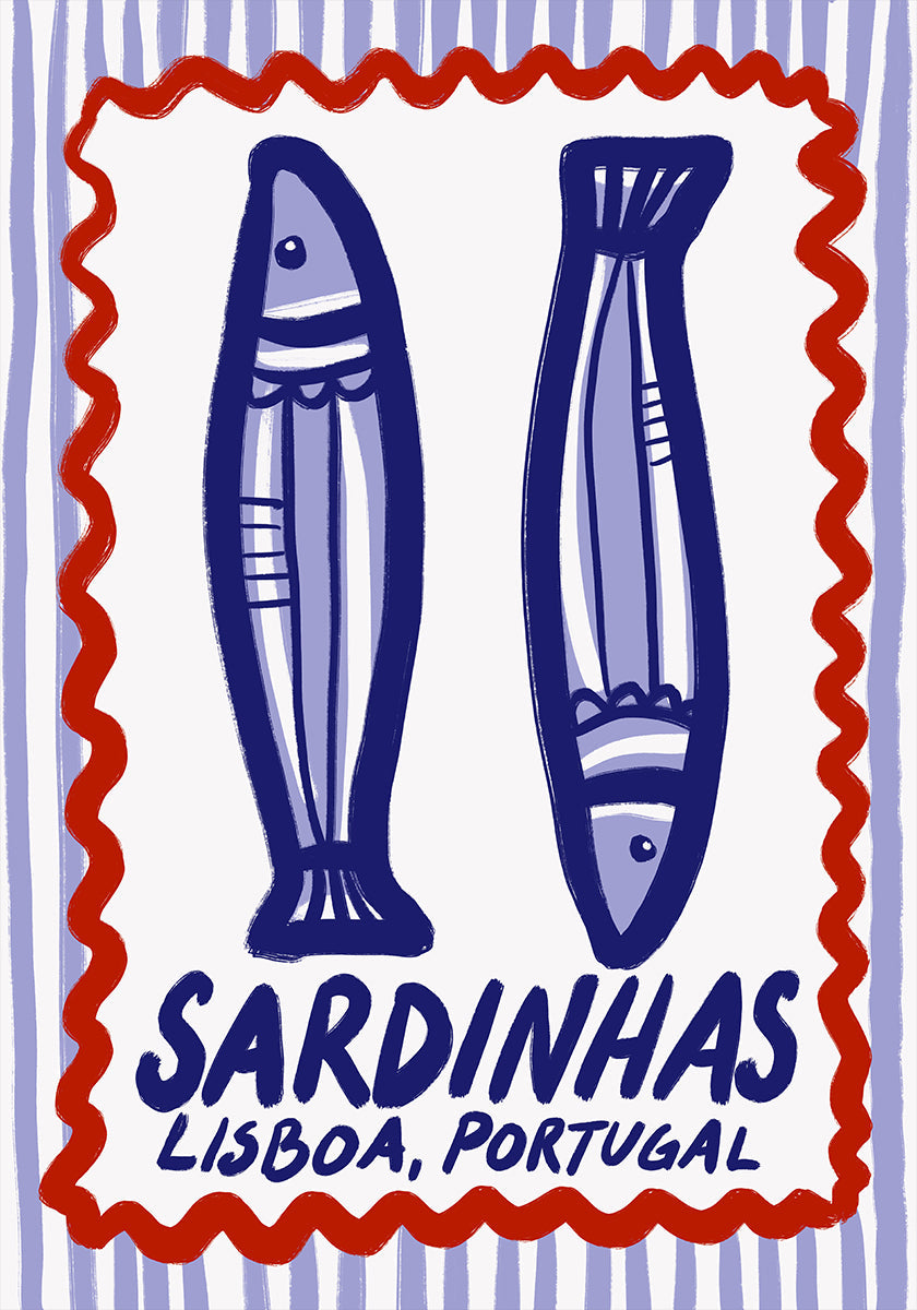 Délice aux sardines de Lisbonne Poster