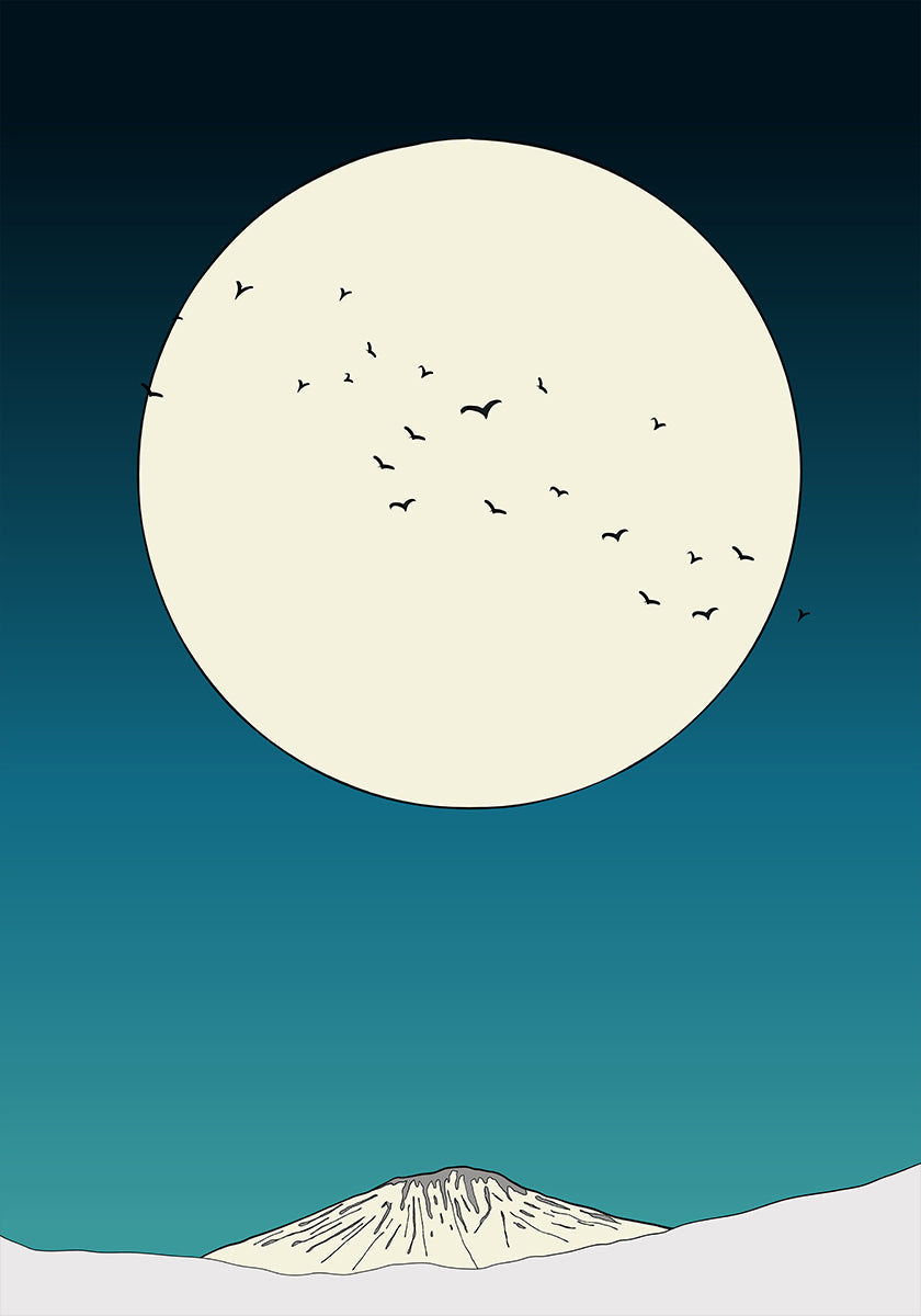 Ascension au clair de lune Poster