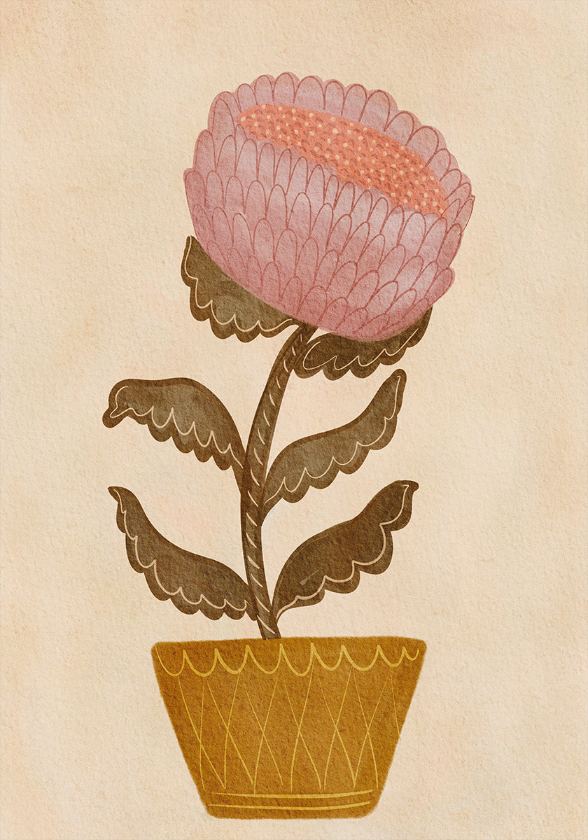 Fleur dans un vase Poster