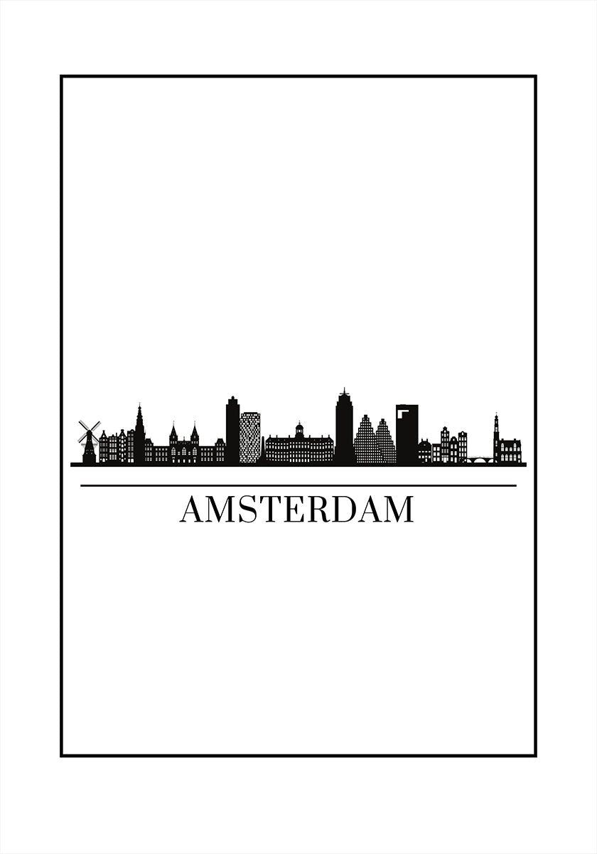 Affiche d'horizon d'Amsterdam