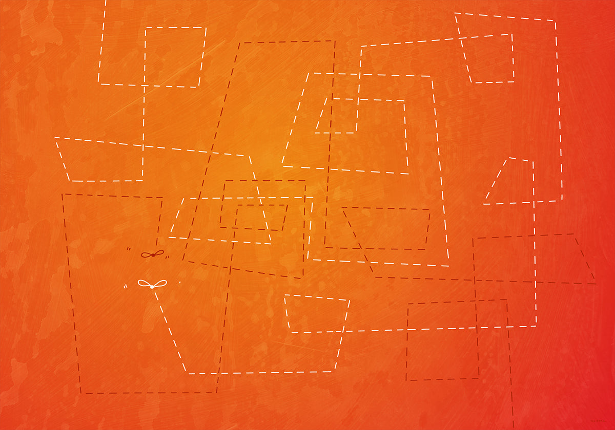 Danse du moucheron lors d'une chaude nuit d'été Poster