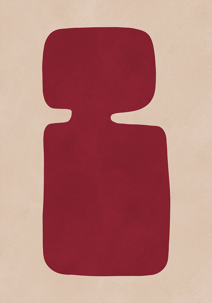 Silhouette cramoisie Poster