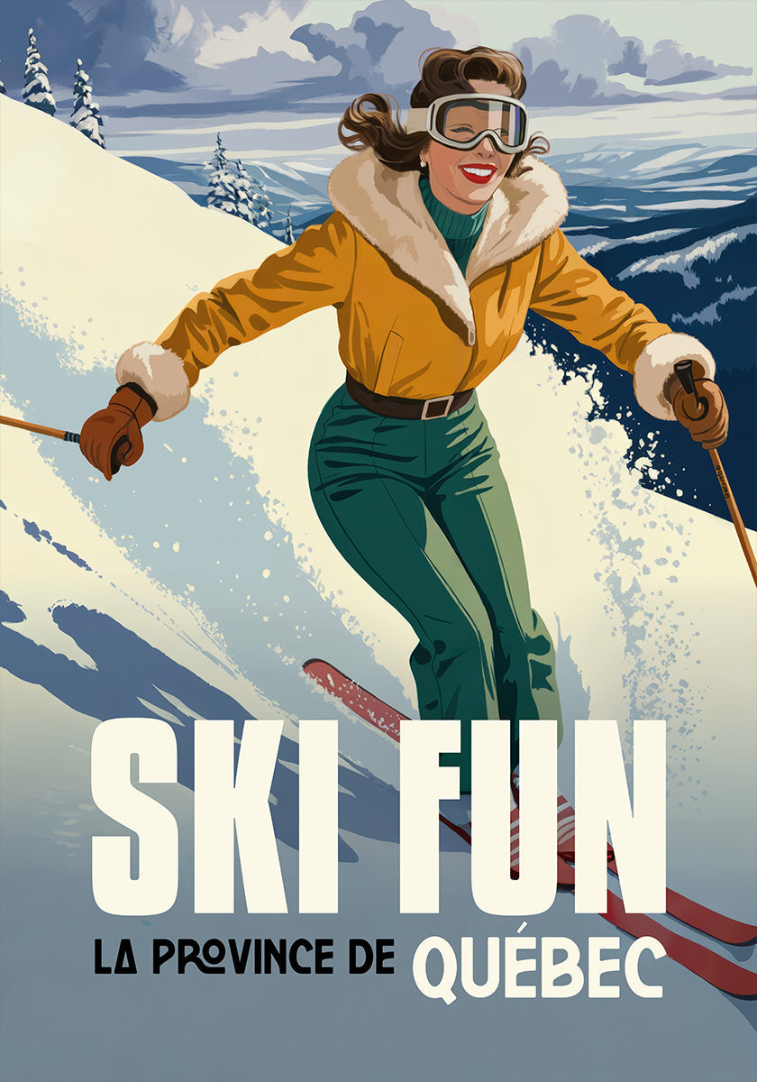 Ski Fun Québec Poster