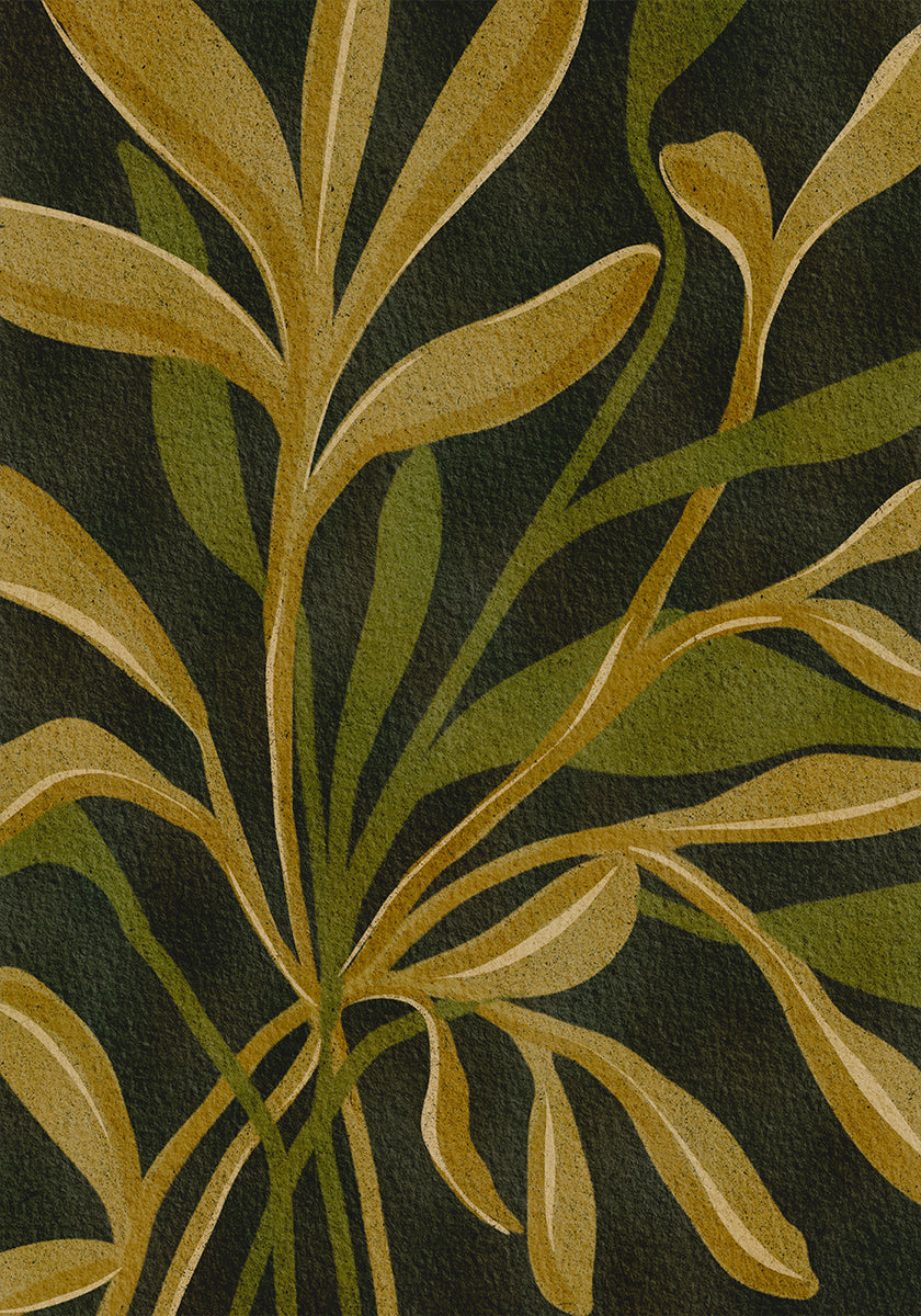 Feuillage de terre Poster