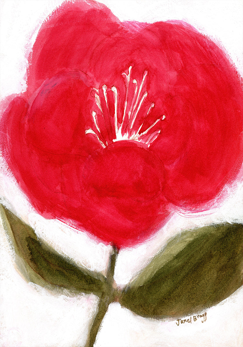 Floral en rouge pour Cierra Poster