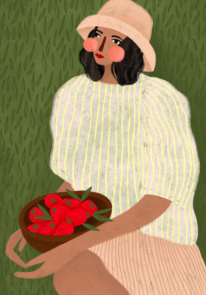 Femme aux fraises (NOUVEAU)