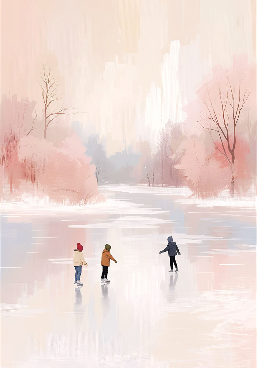 Patinage sur glace Poster