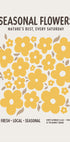 Farmers Market Flowers Yellow Plakat - Posterbox