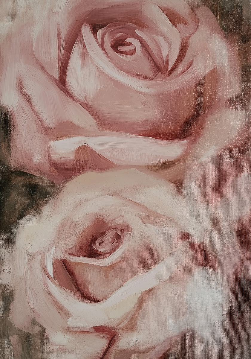 Roses Oil Painting (NEW) - Posterbox
