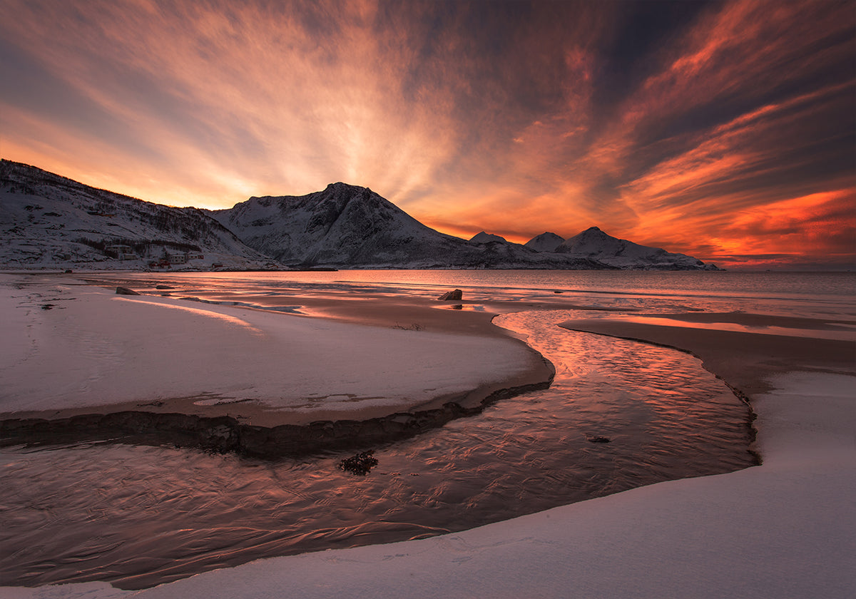 Coucher de soleil doré