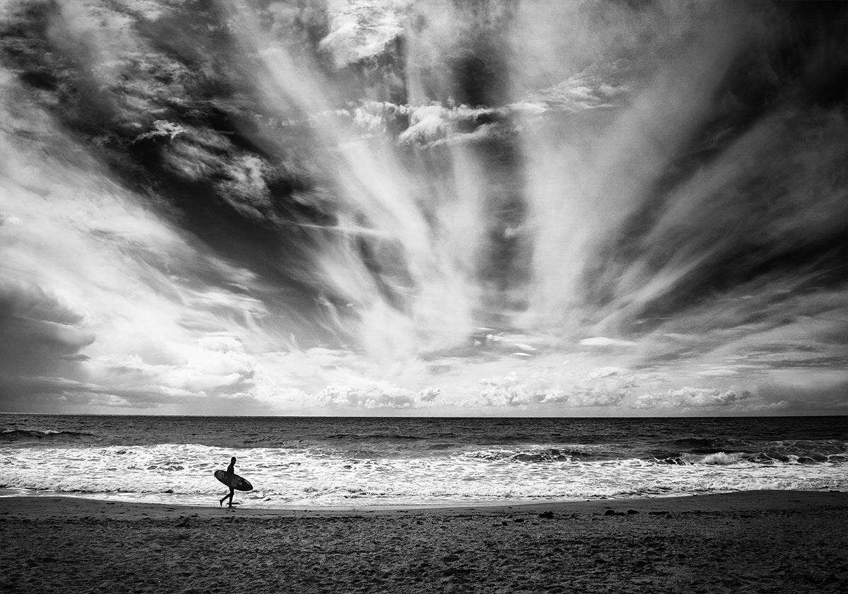 La solitude d'un surfeur