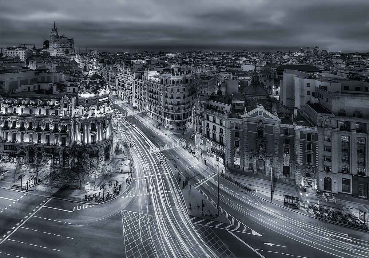 Lumières de la ville de Madrid