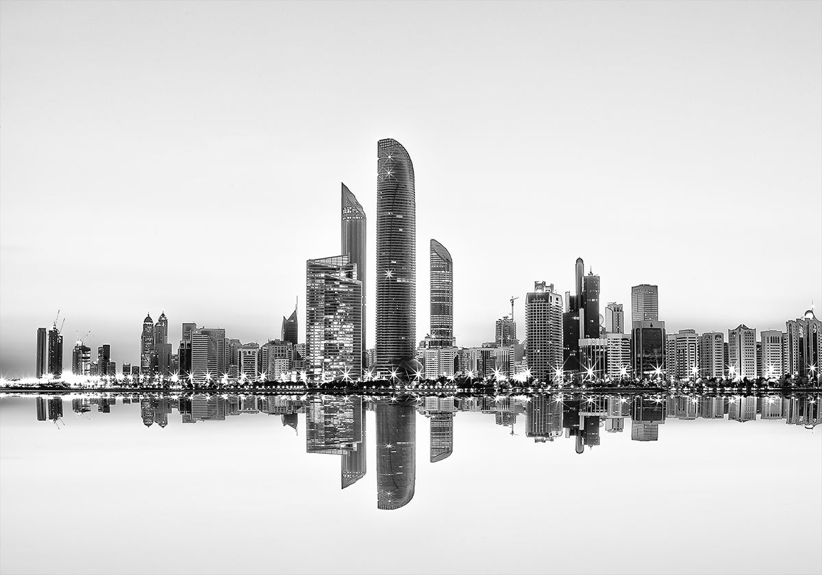 Réflexion urbaine d'Abu Dhabi Poster