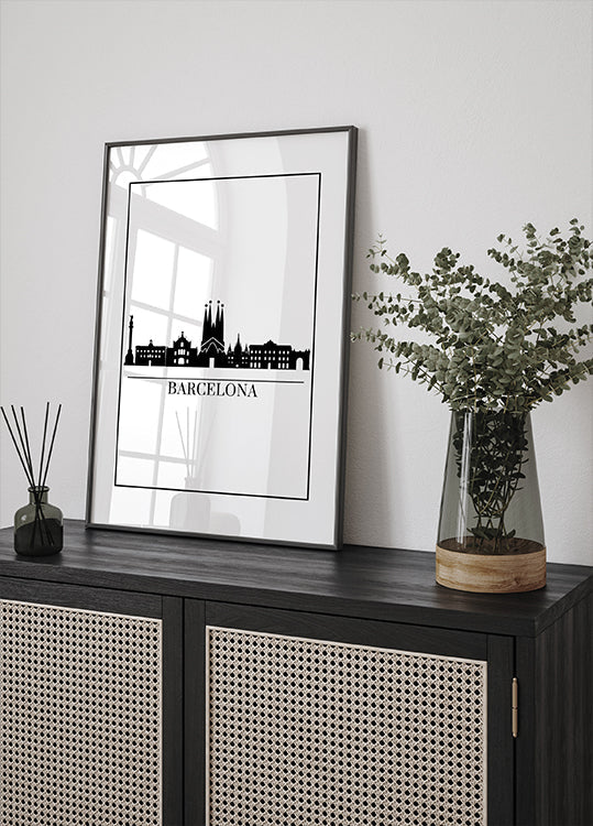 Barcelona Skyline (NEW) - Posterbox