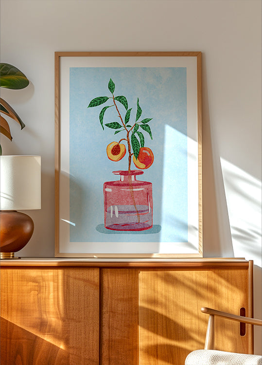 Peach Tree in Vase (NEW) - Posterbox