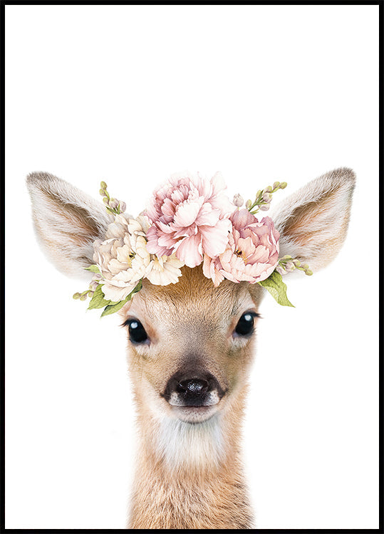 Floral Baby Deer (NEW) - Posterbox