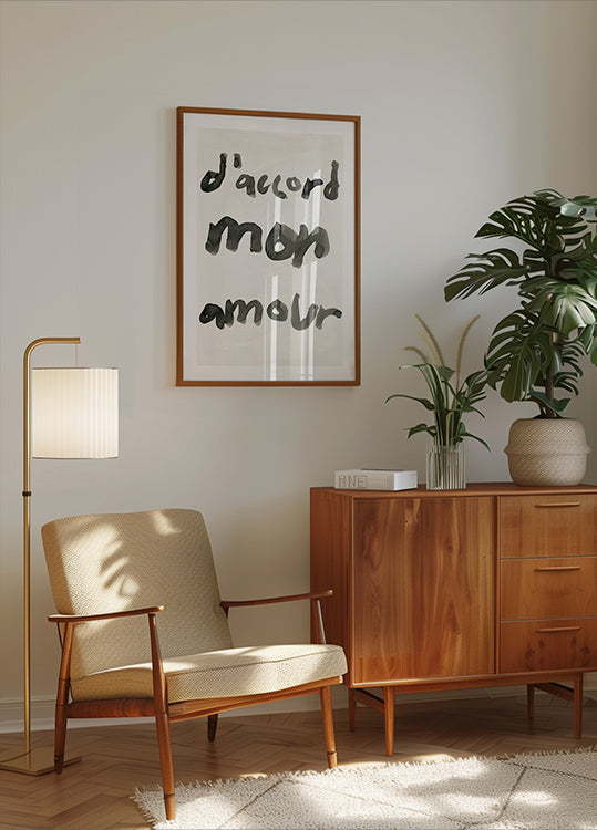 D'accord Mon Amour Plakat - Posterbox
