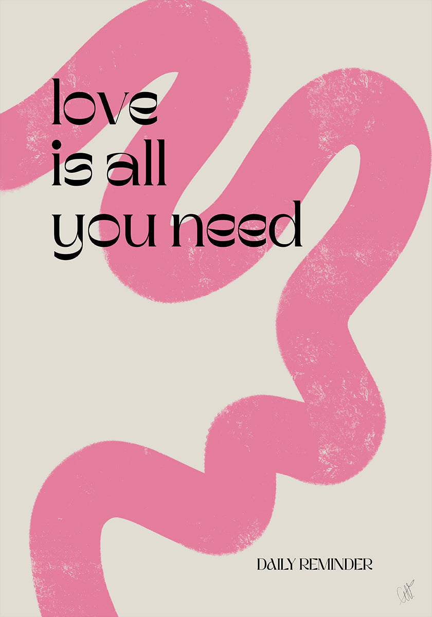 Love is all you need Plakat - Posterbox