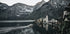 Serene Mountain Village Reflection Plakat - Posterbox.dk