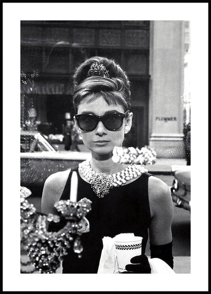 Affiche du film Breakfast at Tiffany's d'Audrey Hepburn 