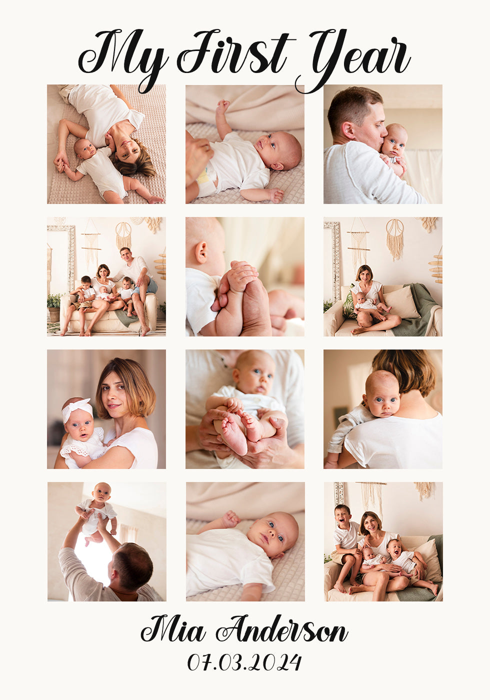 Mon collage de photos de première année Poster
