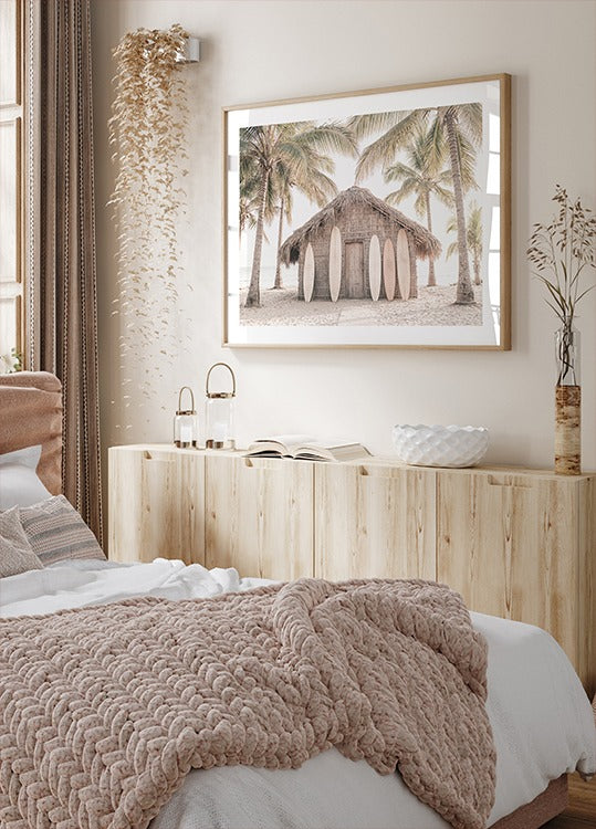 Beach Hut Plakat - Posterbox