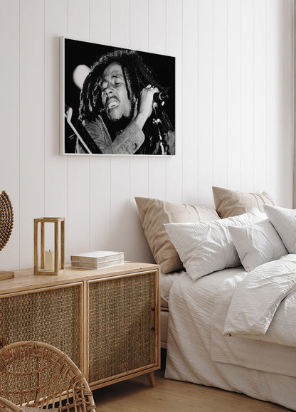 Affiche de portrait en direct de Bob Marley 