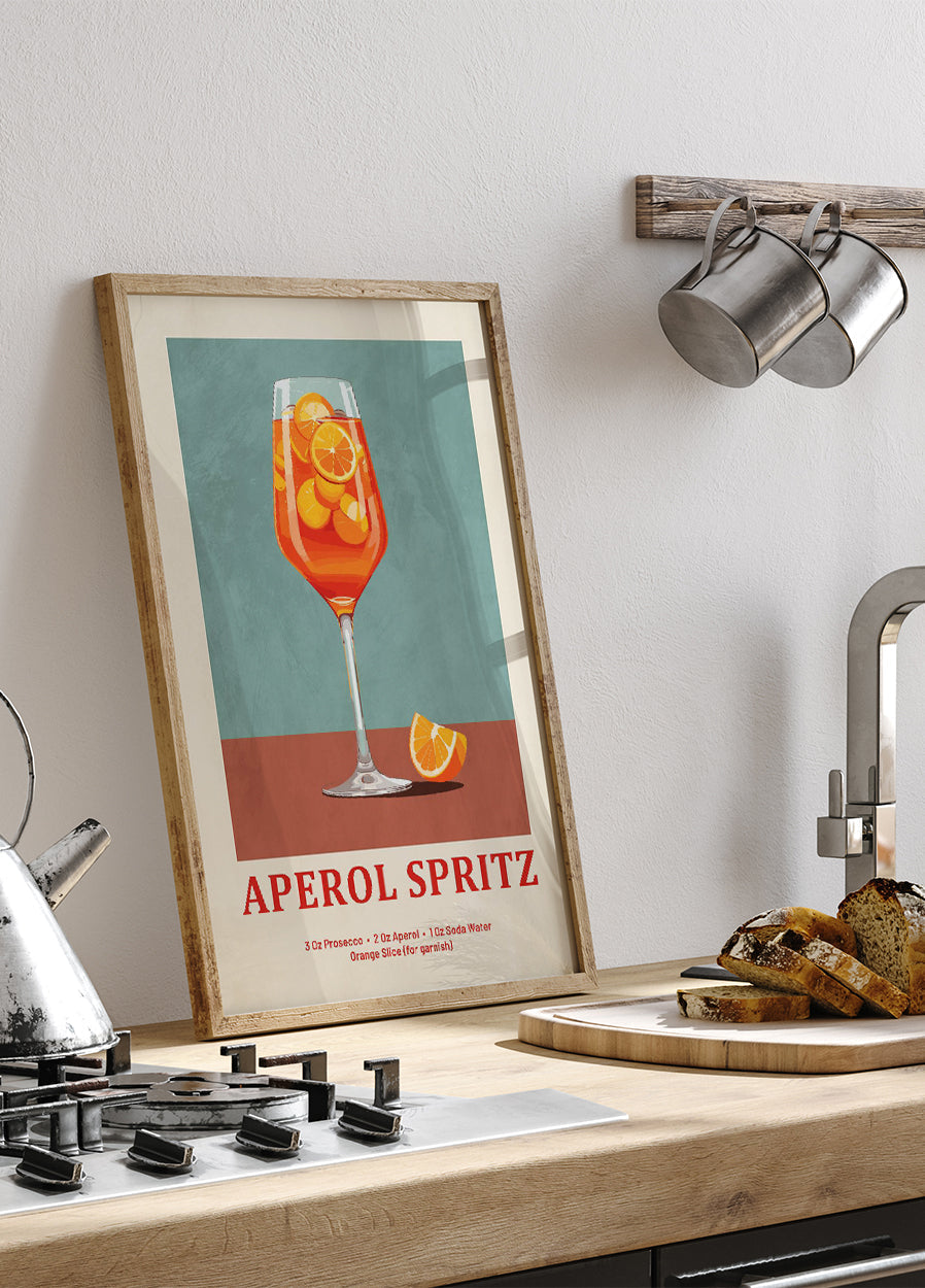 Affiche de recette d'Aperol Spritz