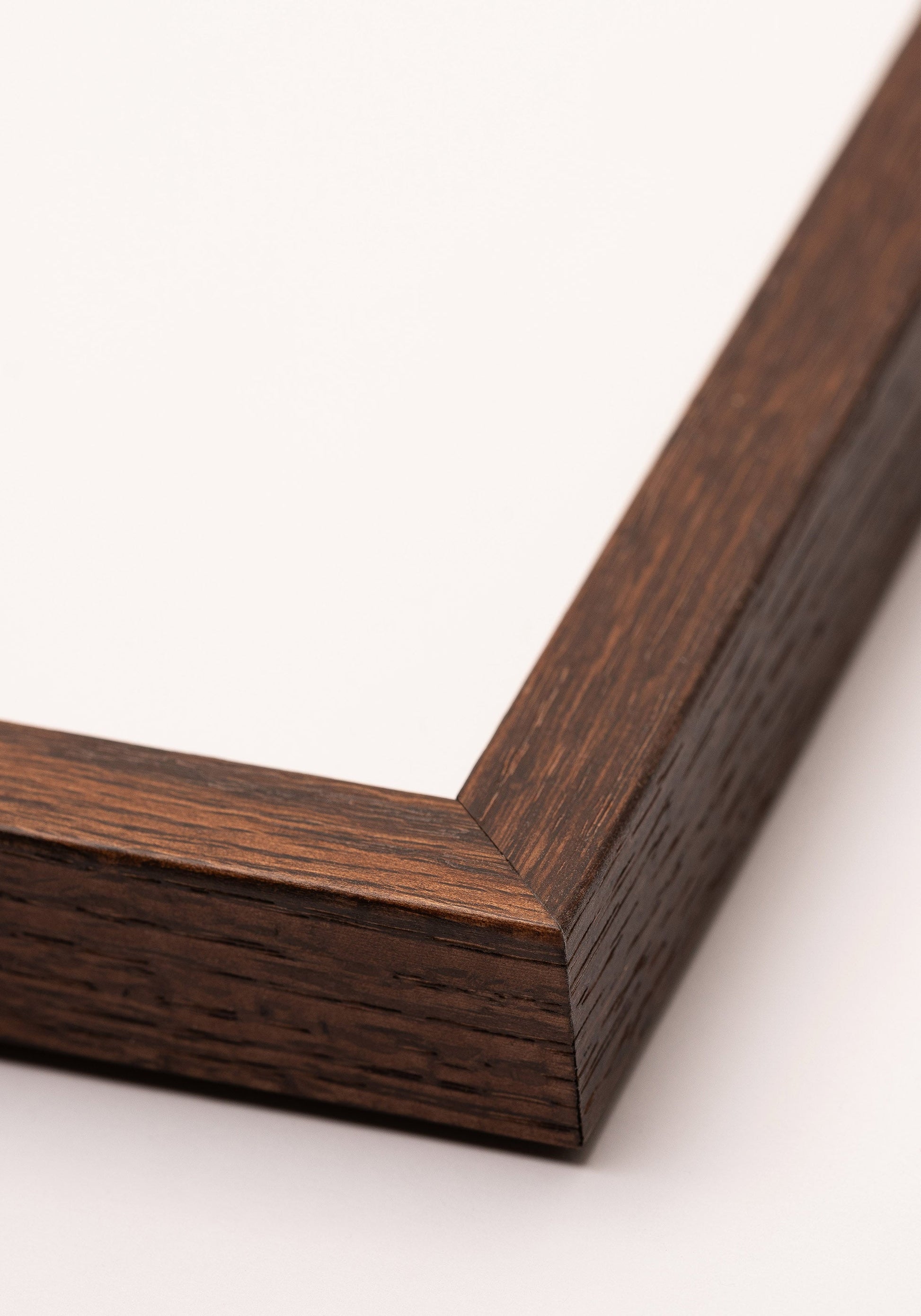 Cadre en bois marron foncé, carré
