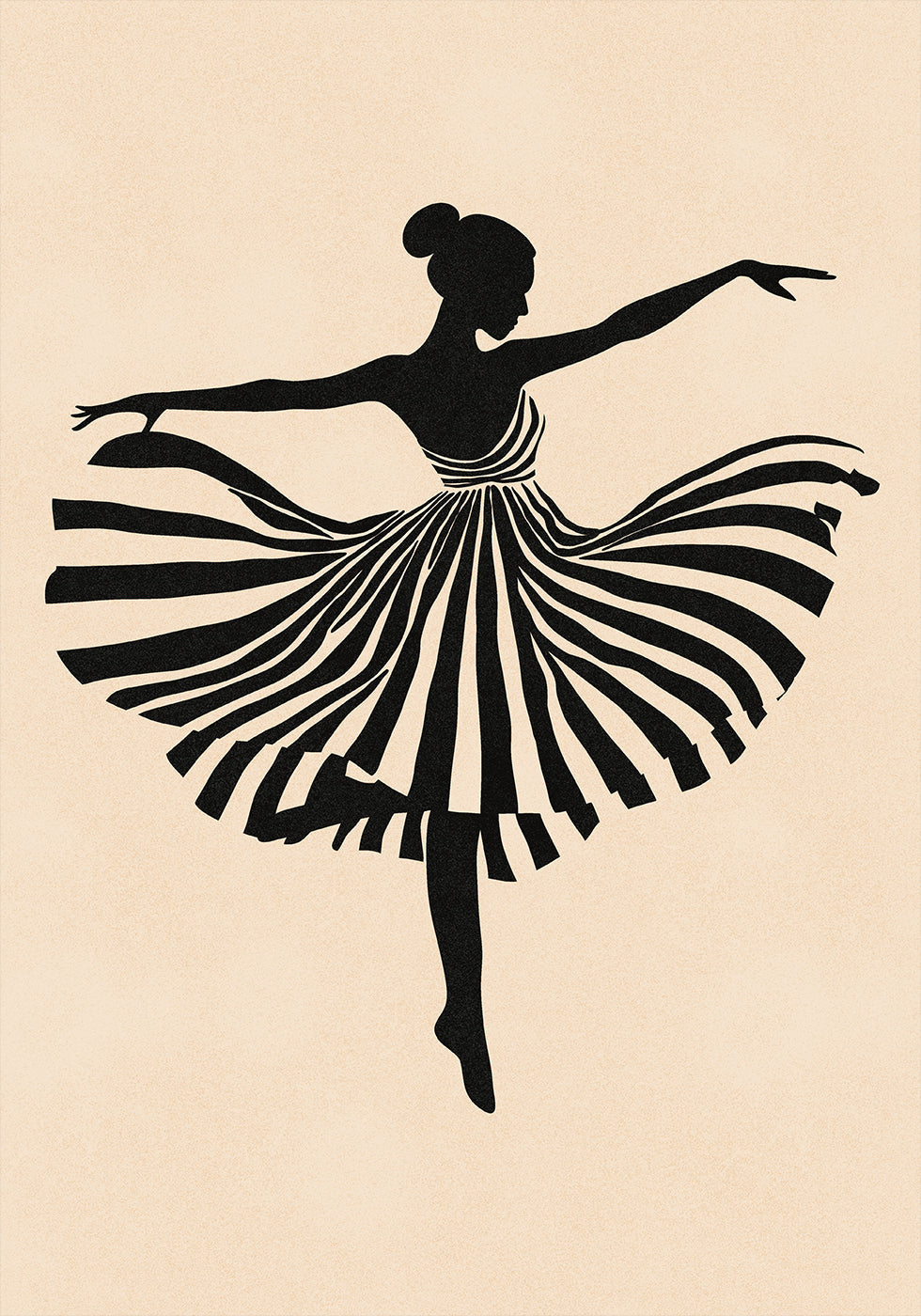 Silhouette de danse Poster