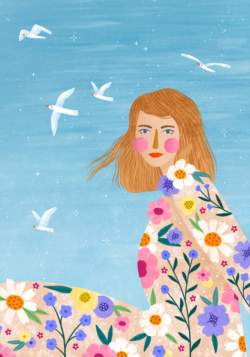 Brise florale Poster