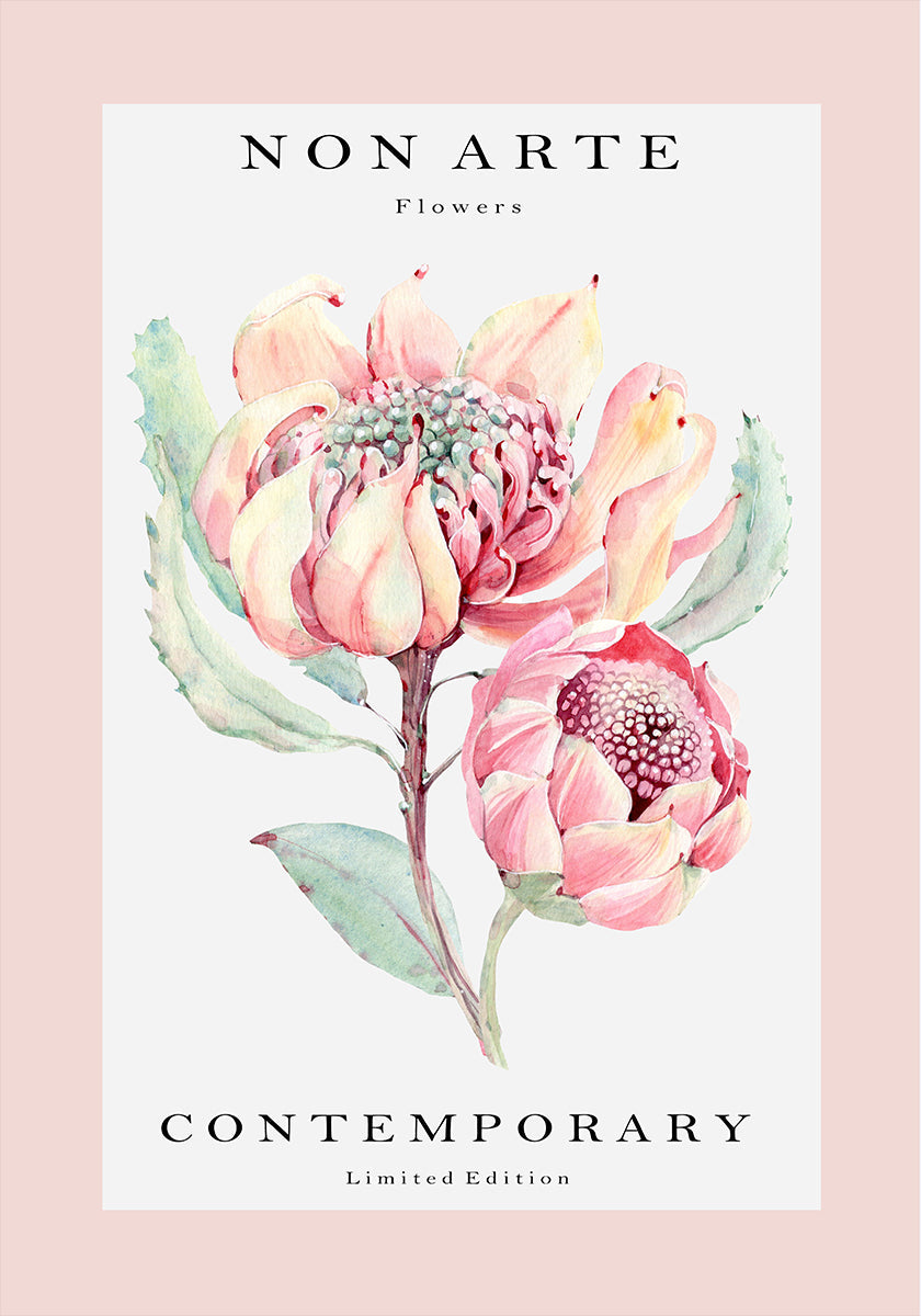 Fleur de rose Non Arte Poster