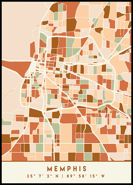 Cartes noires tons de terre 51 Poster